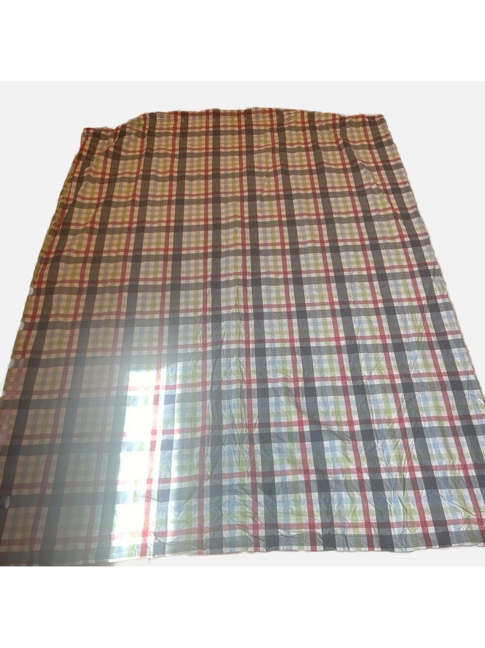 Pottery Barn Kids Madras Plaid Duvet Cover Twin Preppy Classic